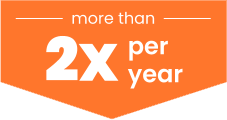 Two Times Per Year Icon